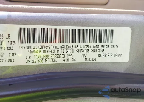 2014 Jeep Grand Cherokee Limited from USA, damaged, VIN 1C4RJFBG1EC259233
